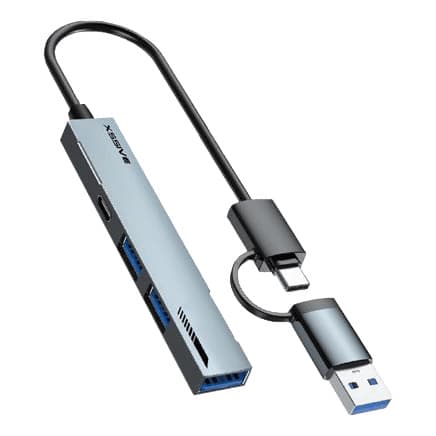 Xssive 5-in-1 USB Hub (USB-C + USB-A)